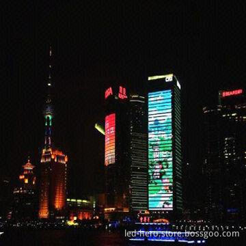 LED Curtain Display, Beautiful New Design, Good Transparency, Light Weight, Easy to Install and Move